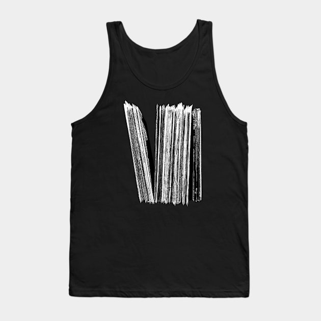 Record collection in plastic sleeves Tank Top by JDawnInk